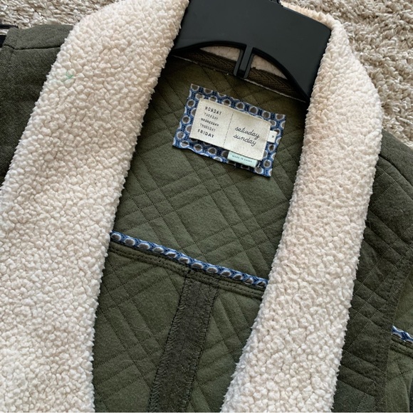 Anthropologie Saturday Sunday Green Vest - Picture 3 of 4